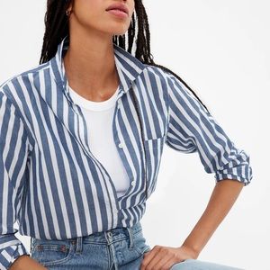 Bold Stripe Button Down Shirt